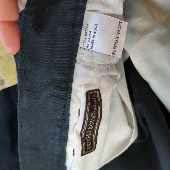 BUGLE boy original black chino pleated shorts size 38W big and tall - Picture 5 of 5